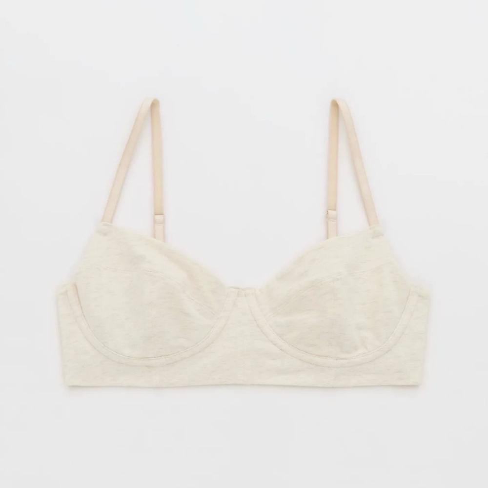 Women’s American Eagle Superchill Wireless Balconette Bralette Heather Frost